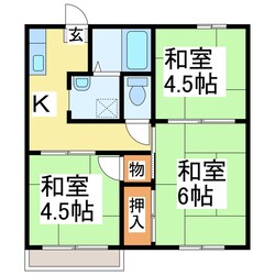 ミッキーコーポの物件間取画像